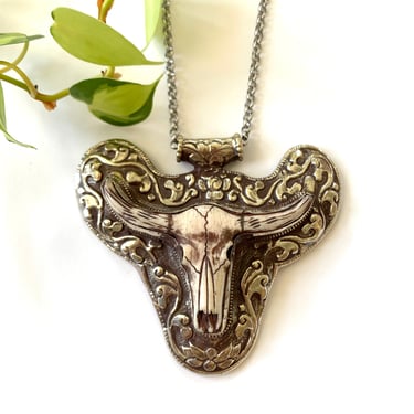 Cow Skull Nepal Necklace