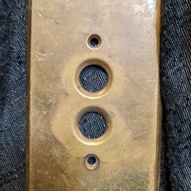 Brass Push Button Electrical Face Plate