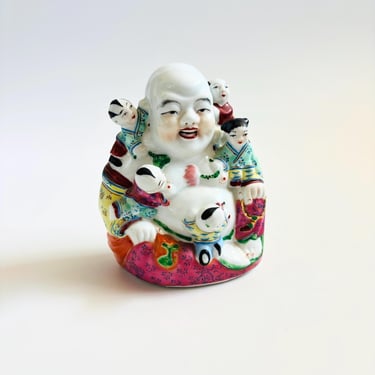 Porcelain Buddha with Children 