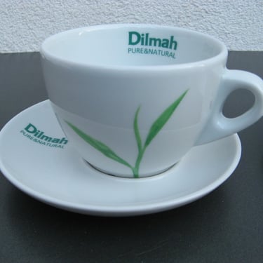 Dilmah tea cup and saucer, tea cup and saucer set, teacup and saucer 