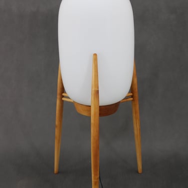 1970s ULUV Glass Floor Lamp ,Czechoslovakia / Mid-century / Vintage Lamp / White interier / 