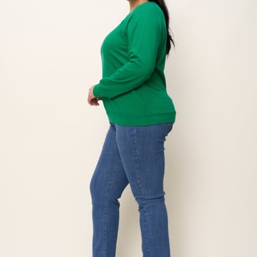 The Standard Stitch The Raglan Sweatshirt - Kelly Green