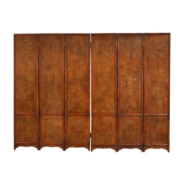 20th Century Chinese Six Panel Folding Screen