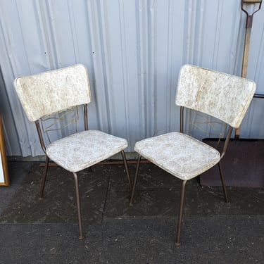 Pair of Funky Vintage Vinyl Chairs