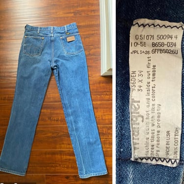 Vintage 1980’s Wrangler Blue Jeans 