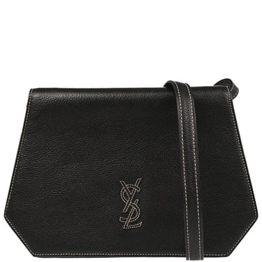 Yves Saint Laurent Black Leather Shoulder Bag