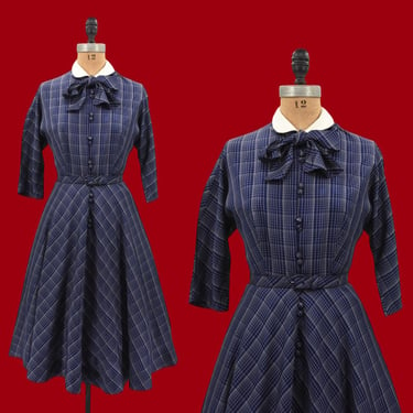 1950s Fresh Perspective taffeta dress 