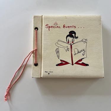 Vintage 50s Diary, 1950s Diary 
