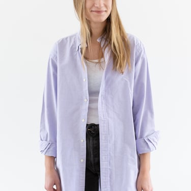 Vintage Light Purple Button up Shirt | Unisex Ralph Lauren 100 Cotton Work Studio Tunic | M L | 