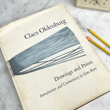 Vintage Claes Oldenburg Book Retro 1969 Drawings and Prints + Swedish American Sculptor + Pop Art + Artist + Modern Art + Coffee Table Book 