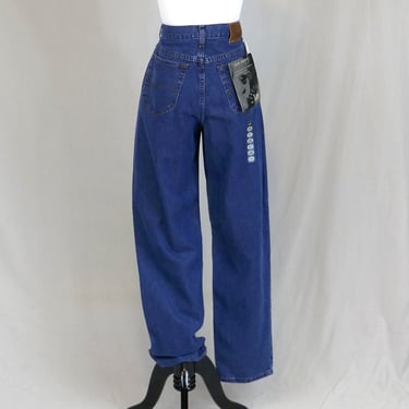 NWT Vintage Riveted by Lee Jeans - 30" waist - Big Easy Fit Misses' Straight Leg - Deadstock Blue Denim Pants - 32" length 