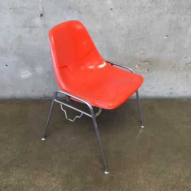 Vintage Orange Classroom Chair by Peabody School Furniture Co.
