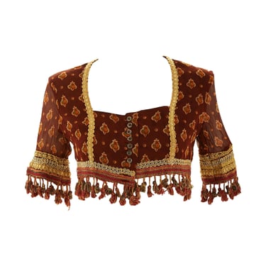 Dolce &amp; Gabbana Tassel Cropped Top