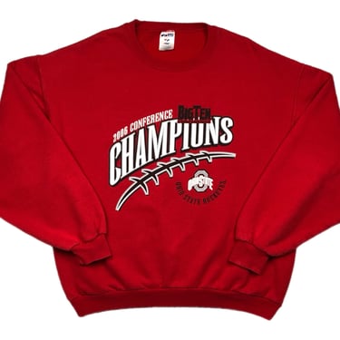 Vintage 2006 Ohio State University Buckeyes Football Big 10 Conference Champions Crewneck Sweatshirt Pullover Size Large 