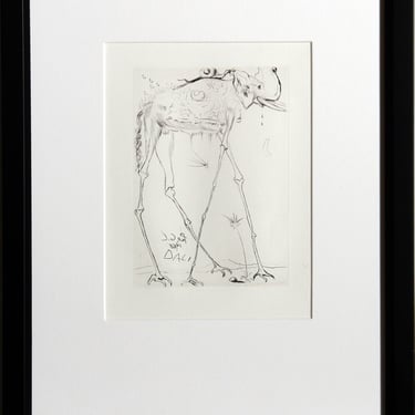 Salvador Dali, Space Elephant, Etching 
