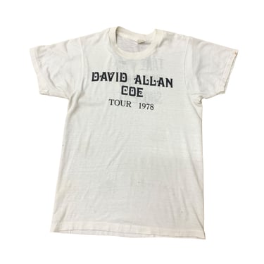 Vtg Vintage 1970s 70s Authentic Rare David Allan Coe 1978 Tour Shirt Band Tee 