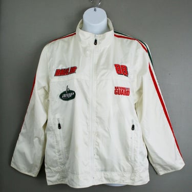 NASCAR Fan - Dale Jr - Hendrick motorsports - creamy white - embroidered wind-breaker - jacket - Marked size XL 