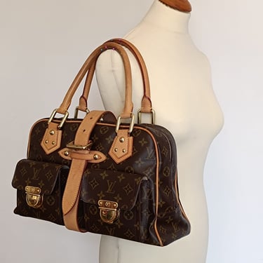 The georgerous Manhattan GM bag Louis Vuitton / vachetta / Canvas monogram 