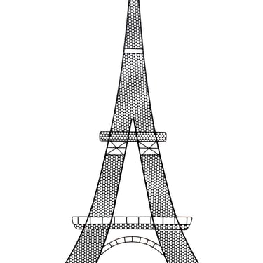 Iron Eiffel Tower Garden Trellis