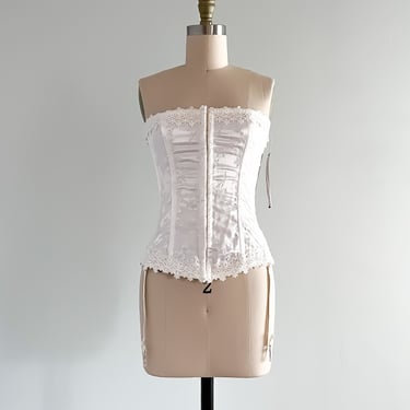 Deadstock Vintage 1990's Shirley of Hollywood Corset Top / Sz S/M