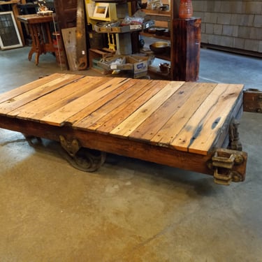 Antique Railroad Cart / Urban Coffee Table