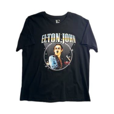 Vintage Elton John T-Shirt Band Tee Rocketman