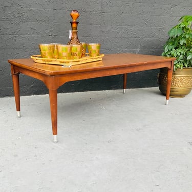 70s Wood Formica Coffee Table