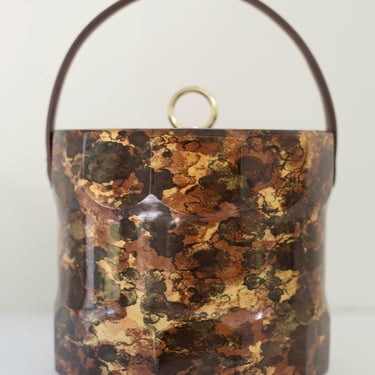 Vintage Tortoiseshell Ice Bucket 