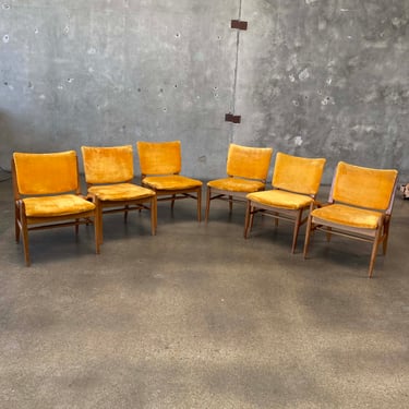 Set of 6 Mid Century Dining Chairs by Brown Saltman c. 1960s