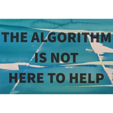 Algorithm Series 54: The Algorithm Is Not Here to Help 
