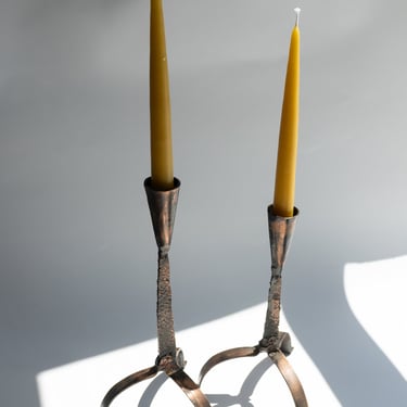 Vintage Brutalist Candlesticks