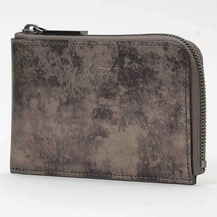 小物 discord Yohji Yamamoto COIN WALLET DISCORD YOHJI YAMAMOTO ZIP WALLET GUNMETAL | Lili the First