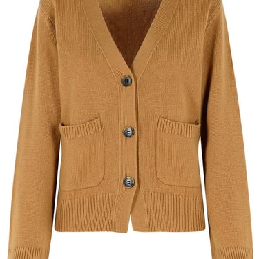 Lisa Yang 'Danni' Brown Cashmere Cardigan Women