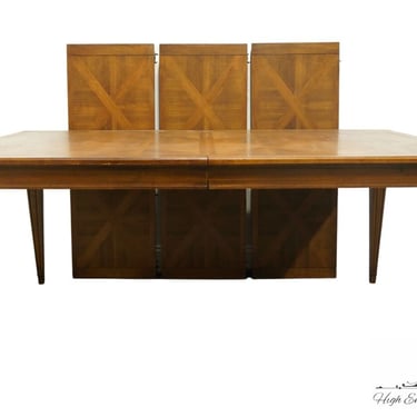 JOHN WIDDICOMB Italian Provincial Style 117" Banded Wood Dining Table 