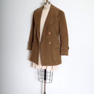 1960s Green Wool Maxi Coat Double Breasted / 60s | RareJule