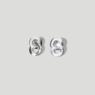 Linked Silver Earrings