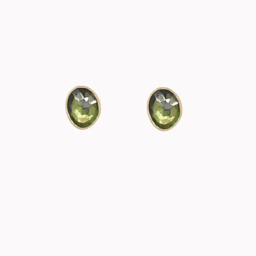 Juicy Green Tsavorite Studs