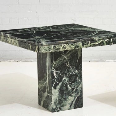 Verde Green Marble Side Table, Italy 1970