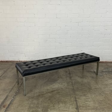 Knoll style tufted bench 