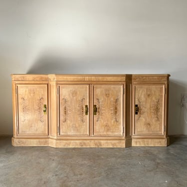 Vintage Burl Wood Sideboard / Cabinet by Heritage From the Corinthian Collection 