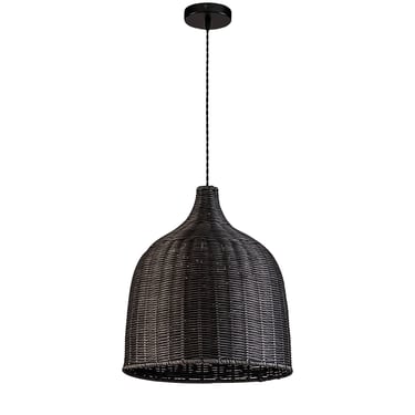 Reely Wicker Rattan Single Light Pendant