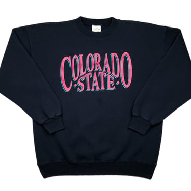 Vintage 90s Colorado State University Rams Alternate Color Made in USA Crewneck Sweatshirt Pullover Size XL 