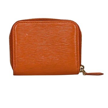 Prada  - Orange Textured Coin Purse Wallet