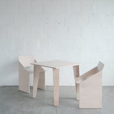 Archival TGM Plywood Table and Chairs