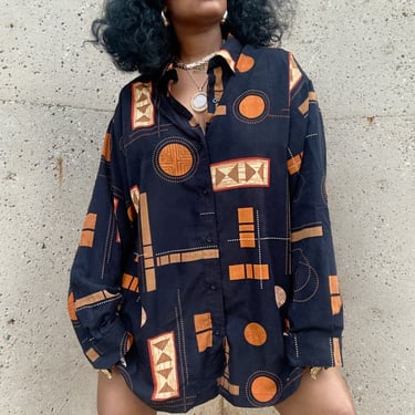 Nina Vtg Oversized Blouse | XXL