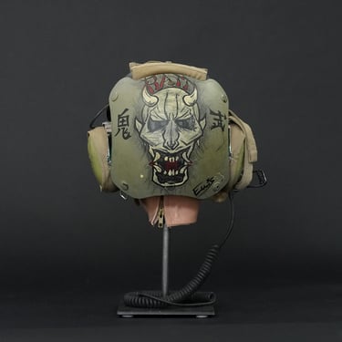 U.S Iraq War Flight Deck Helmet Custom Painted 'Ratt'