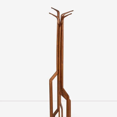 Charles B. Cobb Coat Stand, 1978 Medium Walnut