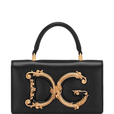 Dolce & Gabbana mini DG Girls leather tote bag