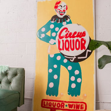 Circus Liquor Vintage Sign