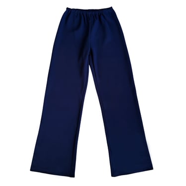 BARCELONA WOVEN PANT - NAVY SATIN